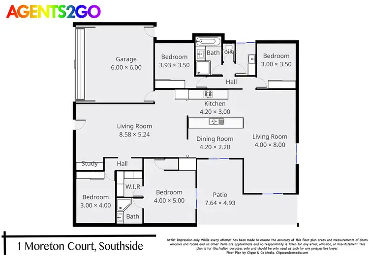 Floorplan of Homely house listing, 1 Moreton Ct, Southside QLD 4570