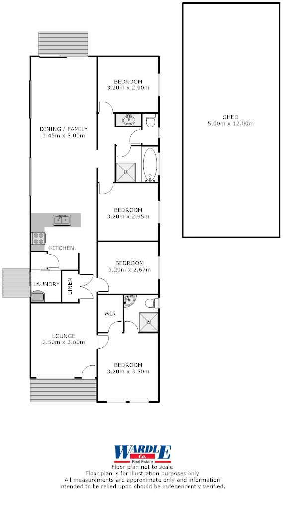 Floorplan of Homely house listing, 3 Key Street, Port Pirie SA 5540