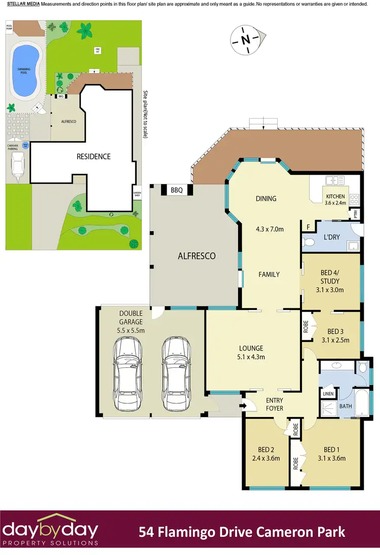 Floorplan of Homely house listing, 54 Flamingo Dr, Cameron Park NSW 2285