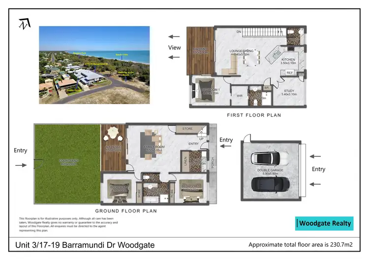 Floorplan of Homely unit listing, Unit 3/19 Barramundi Dr, Woodgate QLD 4660