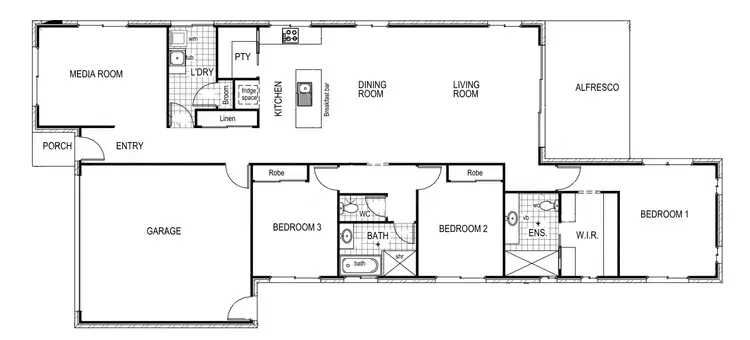 Floorplan of Homely house listing, 8 Pioneer Way, Palmview QLD 4553