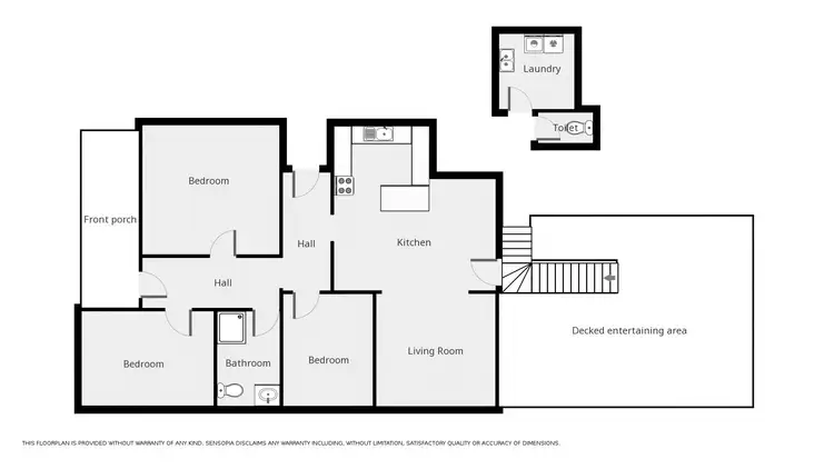 Floorplan of Homely house listing, 48 Patrick St, Stawell VIC 3380