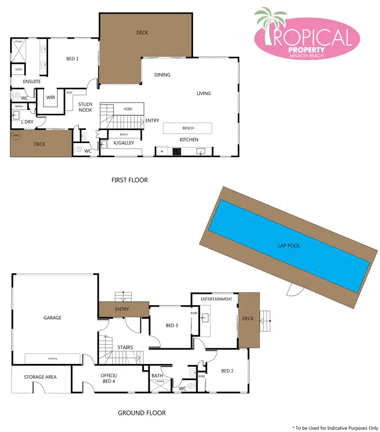 Floorplan of Homely house listing, 18 Rise Cres, Mission Beach QLD 4852
