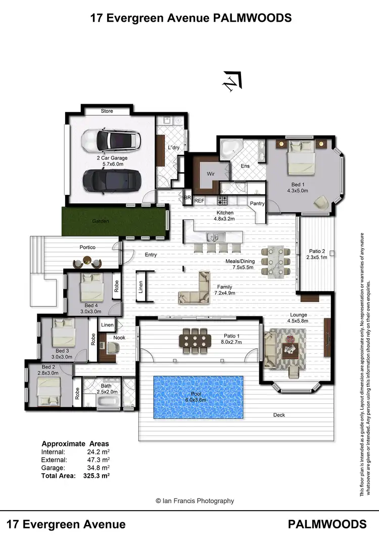 Floorplan of Homely house listing, 17 Evergreen Ave, Palmwoods QLD 4555