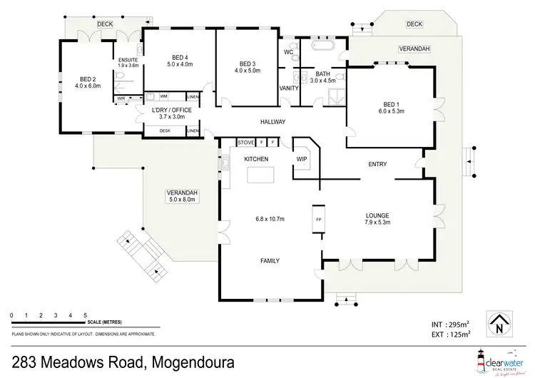 Floorplan of Homely house listing, 283 Meadows Rd, Mogendoura NSW 2537