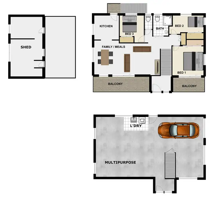 Floorplan of Homely house listing, 2 Frangipani Street, Inala QLD 4077