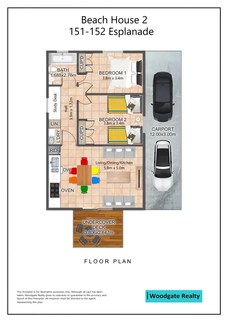 Floorplan of Homely unit listing, Address available on request