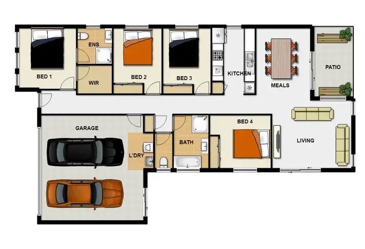 Floorplan of Homely house listing, 13 Chanel Pl, Durack QLD 4077