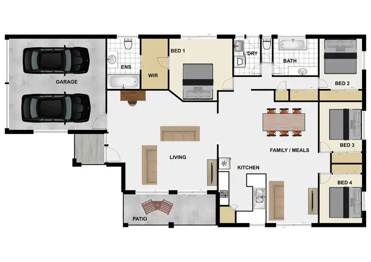 Floorplan of Homely house listing, 30 Beccaria Pl, Doolandella QLD 4077