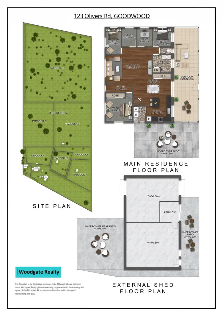 Floorplan of Homely rural property listing, 123 Olivers Rd, Goodwood QLD 4660