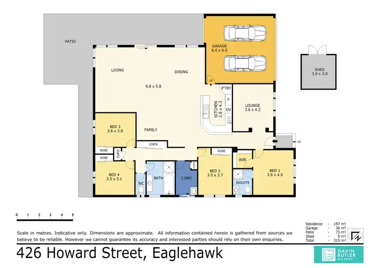 Floorplan of Homely house listing, 426 Howard St, Eaglehawk VIC 3556