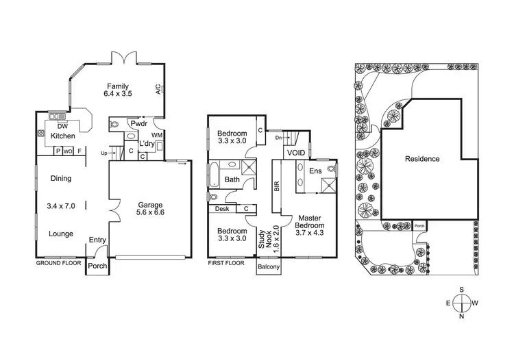 Floorplan of Homely house listing, 44 Mills St, Hampton VIC 3188
