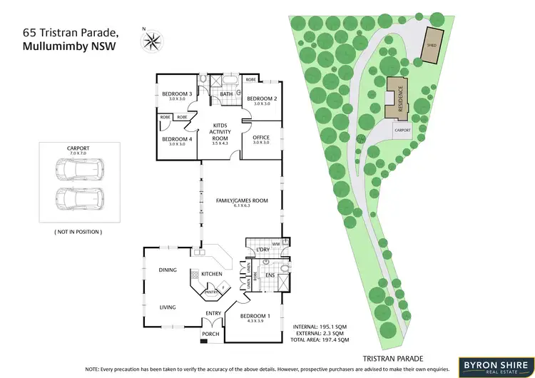 Floorplan of Homely house listing, 65 Tristran Pde, Mullumbimby Creek NSW 2482
