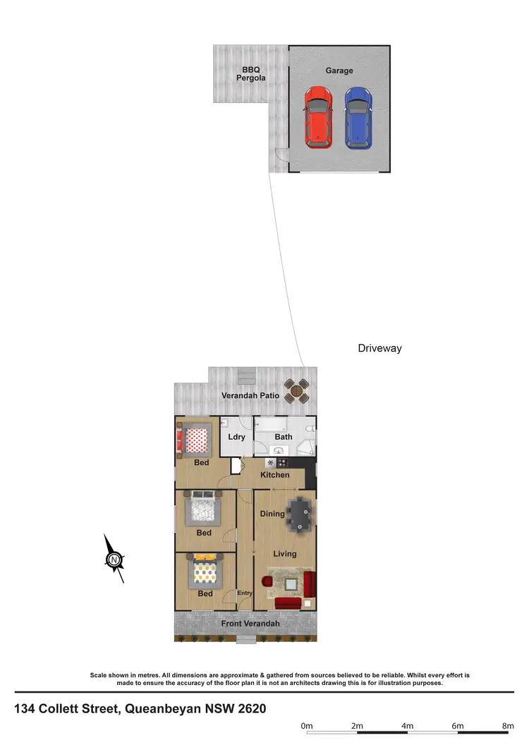 Floorplan of Homely house listing, 134 Collett St, Queanbeyan NSW 2620