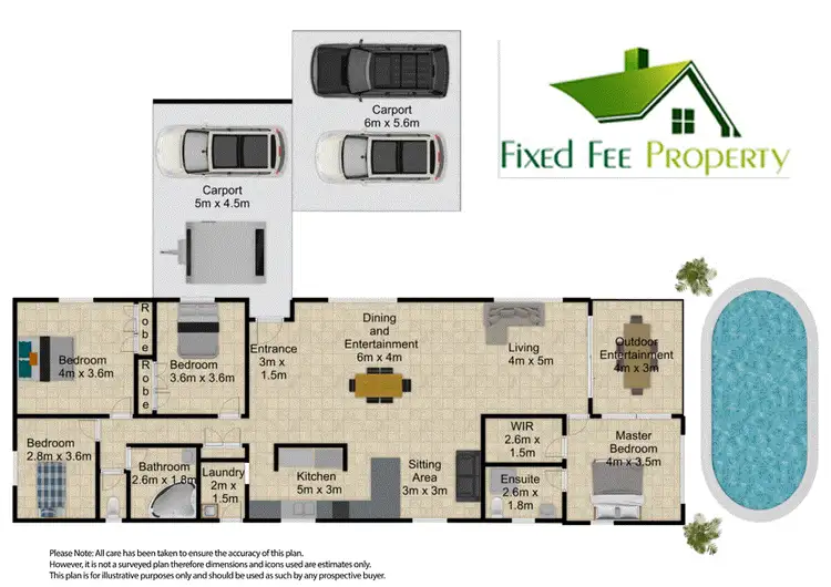 Floorplan of Homely house listing, 14 Jessie Cl, Yorkeys Knob QLD 4878