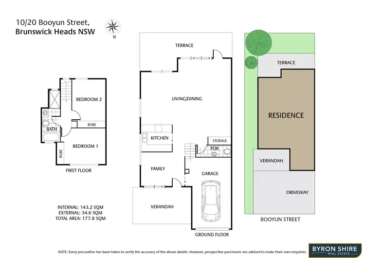 Floorplan of Homely townhouse listing, Unit 10/20 Booyun St, Brunswick Heads NSW 2483