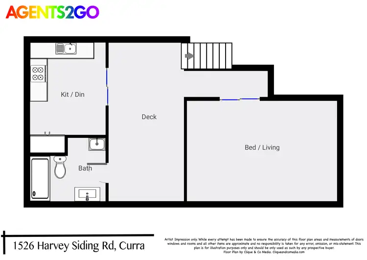 Floorplan of Homely house listing, 1526 Harvey Siding Rd, Curra QLD 4570