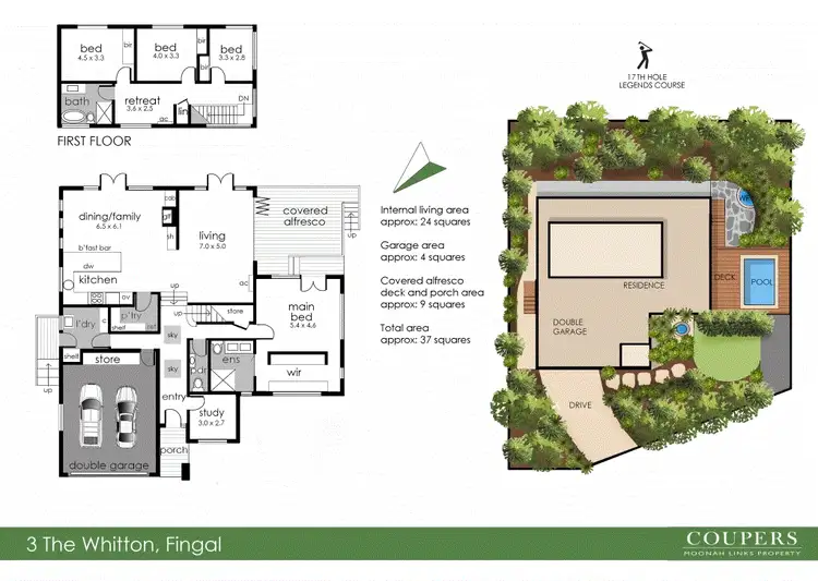 Floorplan of Homely house listing, 3 The Whitton, Fingal VIC 3939