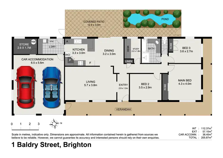 Floorplan of Homely house listing, 1 Baldry St, Brighton QLD 4017