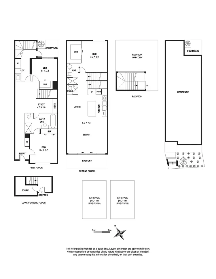 Floorplan of Homely townhouse listing, 25 Montgomery St, Mordialloc VIC 3195