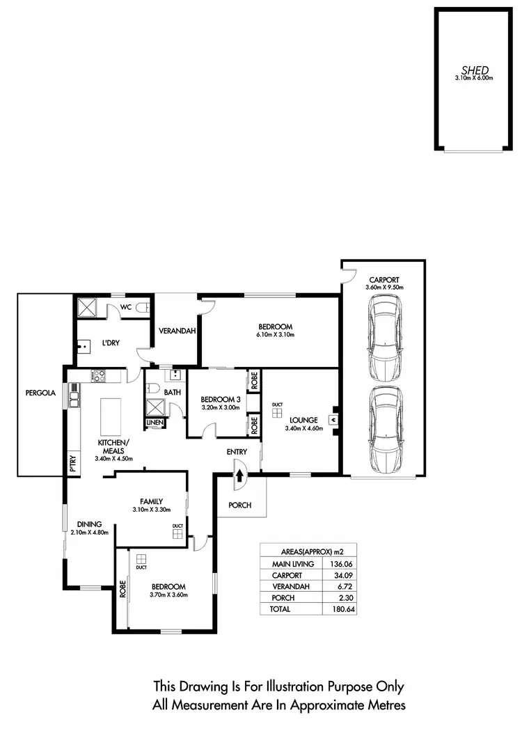 Floorplan of Homely house listing, 6 Cedar Avenue, Dernancourt SA 5075