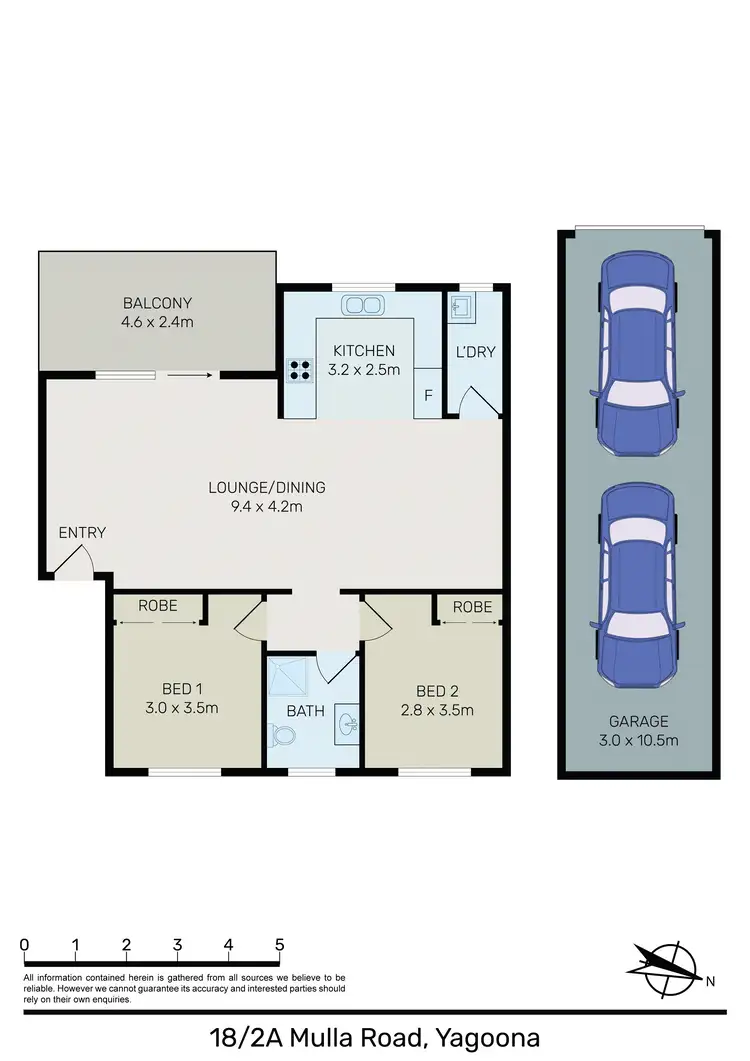 Floorplan of Homely apartment listing, Unit 18/2A Mulla Rd, Yagoona NSW 2199