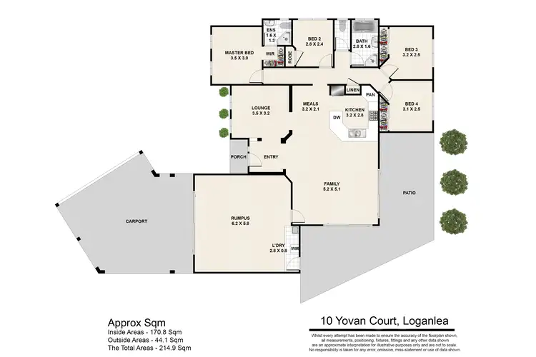 Floorplan of Homely house listing, 10 Yovan Ct, Loganlea QLD 4131