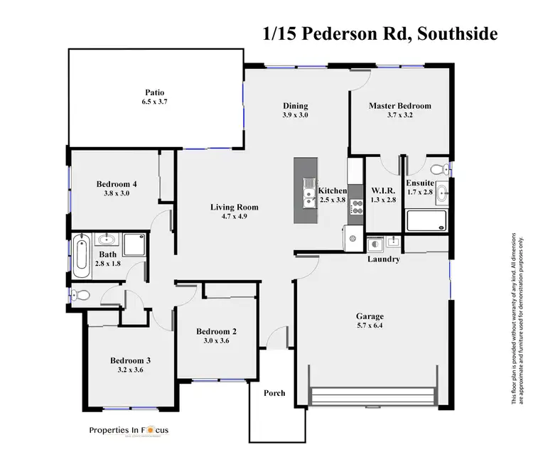 Floorplan of Homely house listing, Unit 1/15 Pedersen Rd, Southside QLD 4570