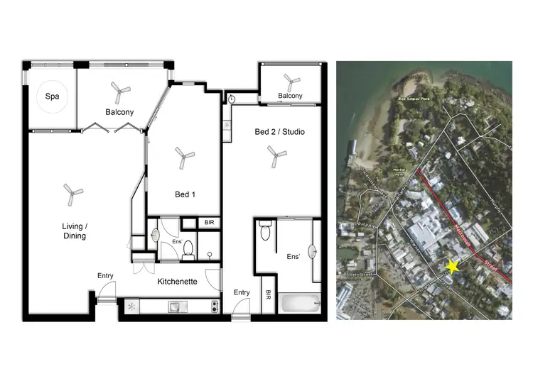 Floorplan of Homely apartment listing, Apt 25 & 26/9 Grant St, Port Douglas QLD 4877