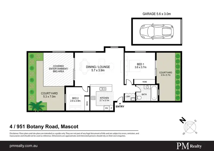 Floorplan of Homely apartment listing, 4/951 Botany Rd, Mascot NSW 2020