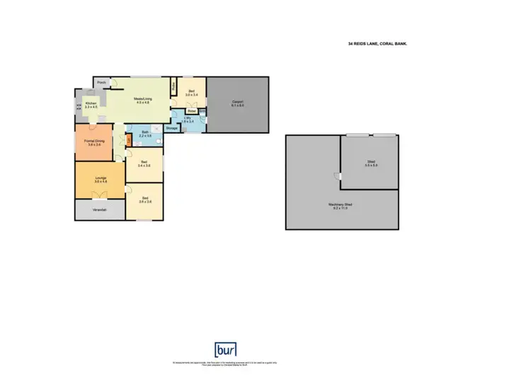 Floorplan of Homely rural property listing, 34 Reids Lane, Tawonga VIC 3697