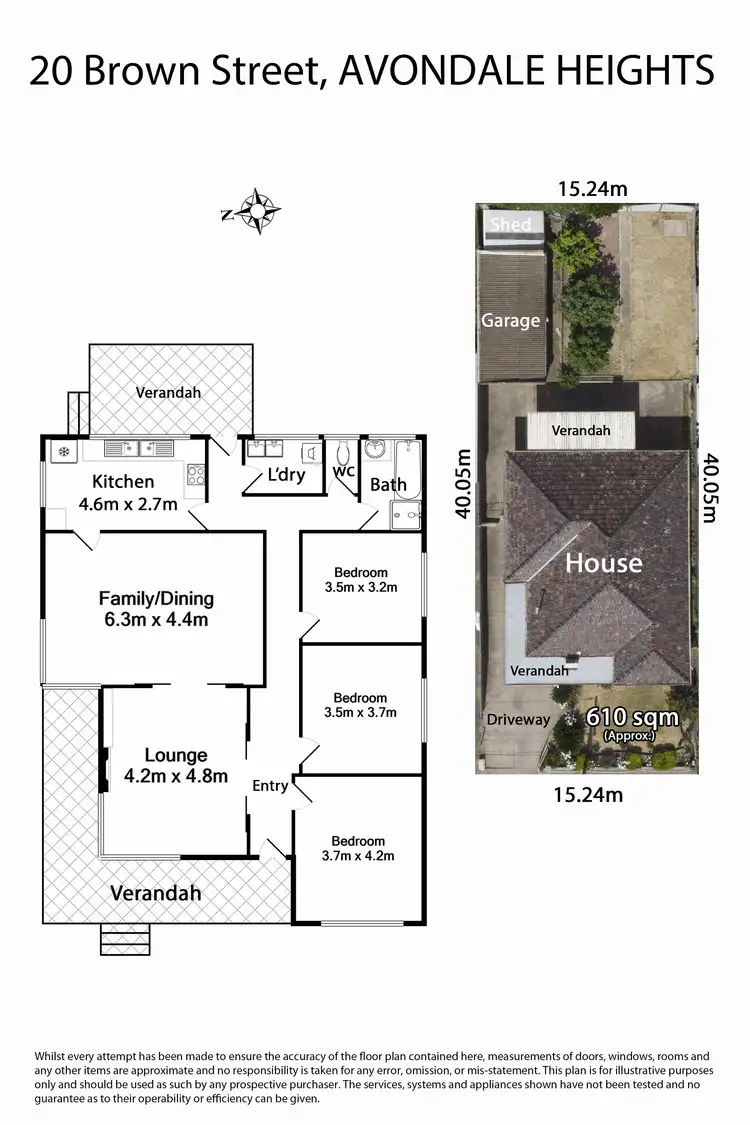 Floorplan of Homely house listing, 20 Brown Street, Avondale Heights VIC 3034