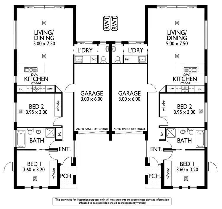 Floorplan of Homely house listing, 1B and 1C Gordon Street, Kurralta Park SA 5037