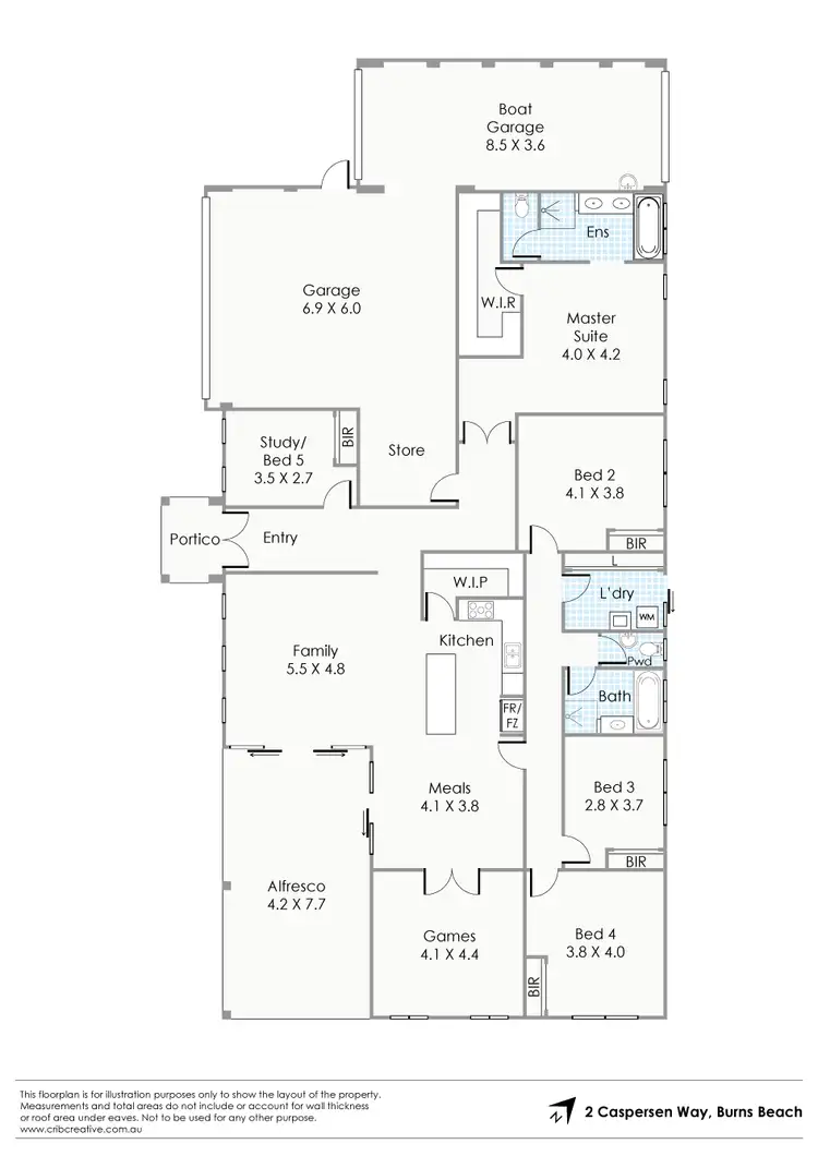 Floorplan of Homely house listing, 2 Caspersen Way, Burns Beach WA 6028