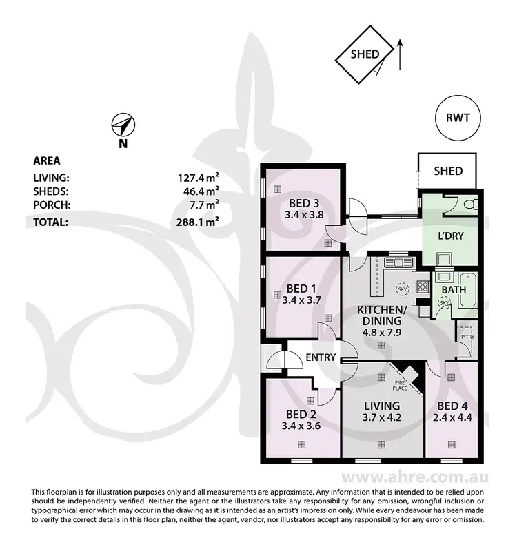 Floorplan of Homely semi-detached listing, 620 Regency Rd, Broadview SA 5083