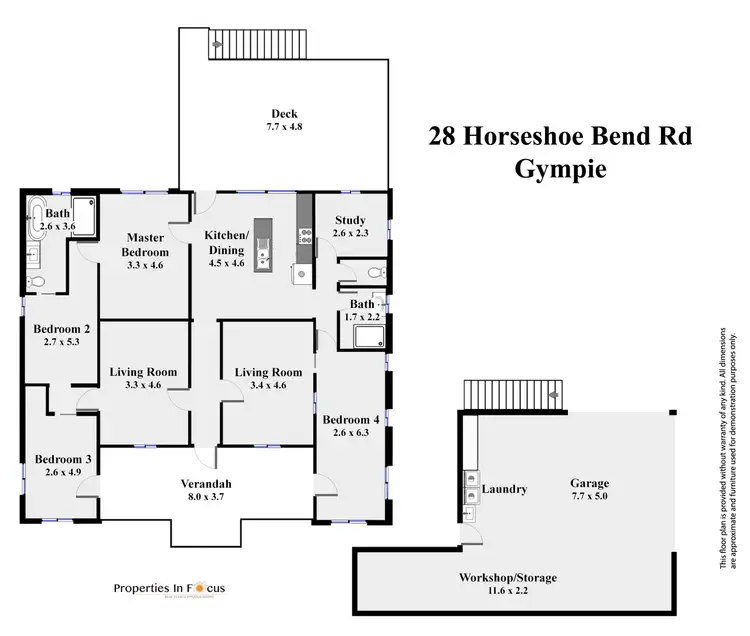 Floorplan of Homely house listing, 28 Horseshoe Bend Rd, Gympie QLD 4570