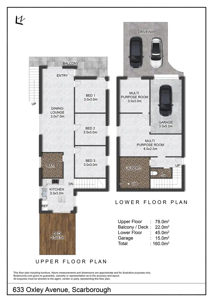 Floorplan of Homely house listing, 633 Oxley Ave, Scarborough QLD 4020