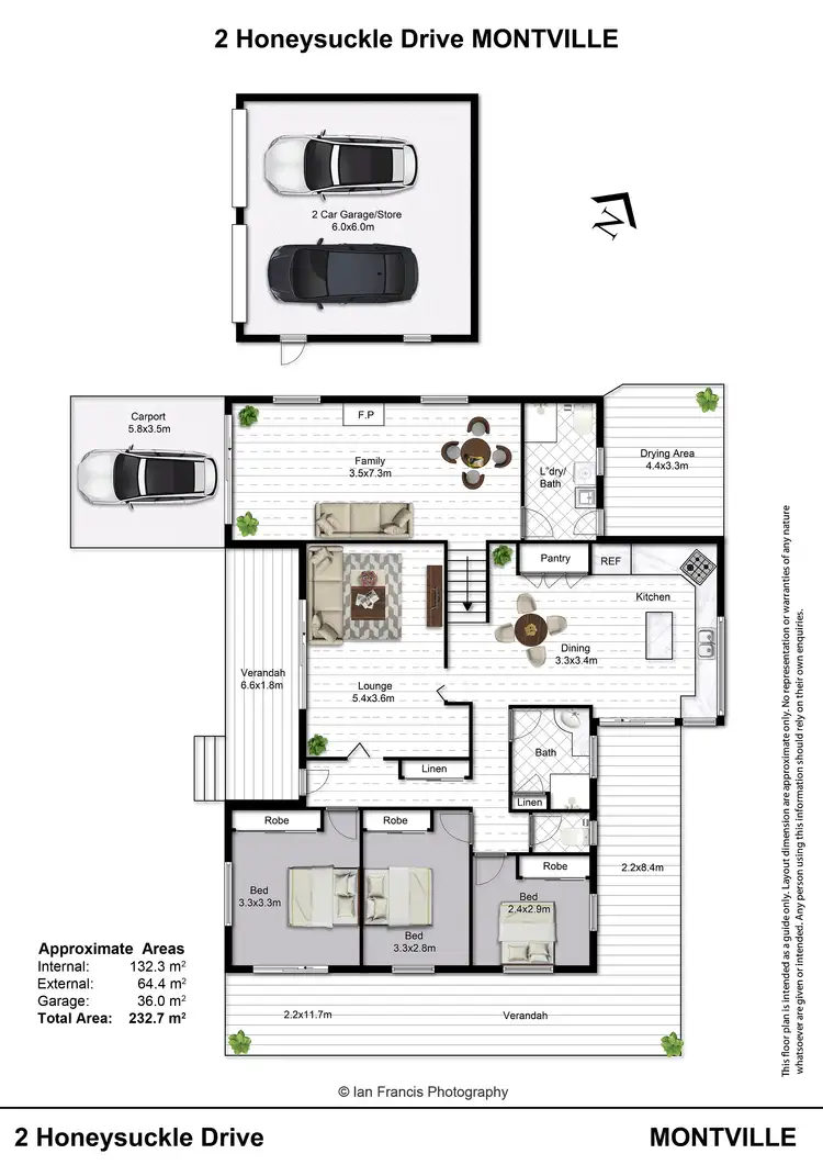 Floorplan of Homely house listing, 2 Honeysuckle Drive, Montville QLD 4560