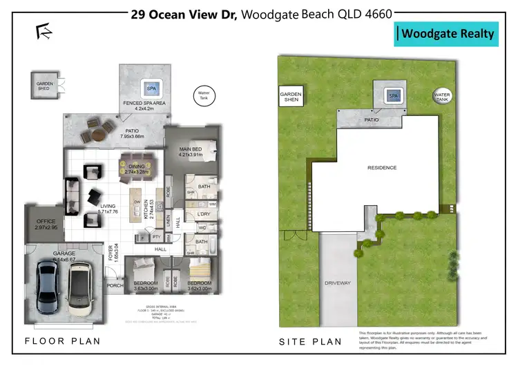 Floorplan of Homely house listing, 29 Ocean View Dr, Woodgate QLD 4660