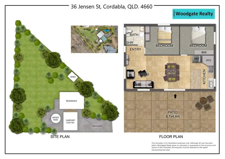 Floorplan of Homely house listing, 36 Jensen St, Cordalba QLD 4660