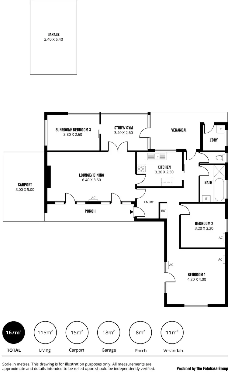 Floorplan of Homely house listing, 42 Gordon Tce, Rosslyn Park SA 5072