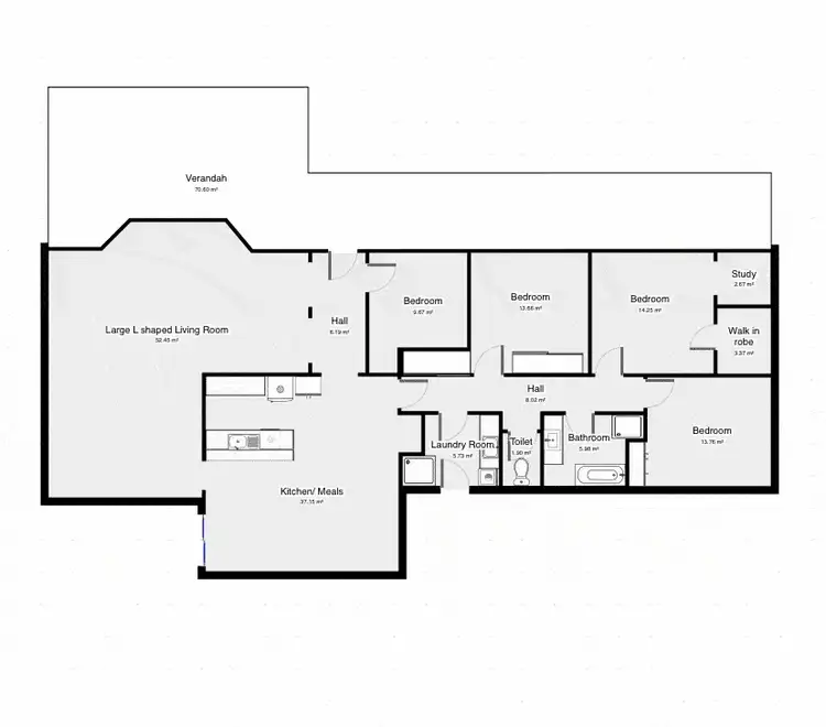 Floorplan of Homely house listing, 13 Perry Street, Stawell VIC 3380