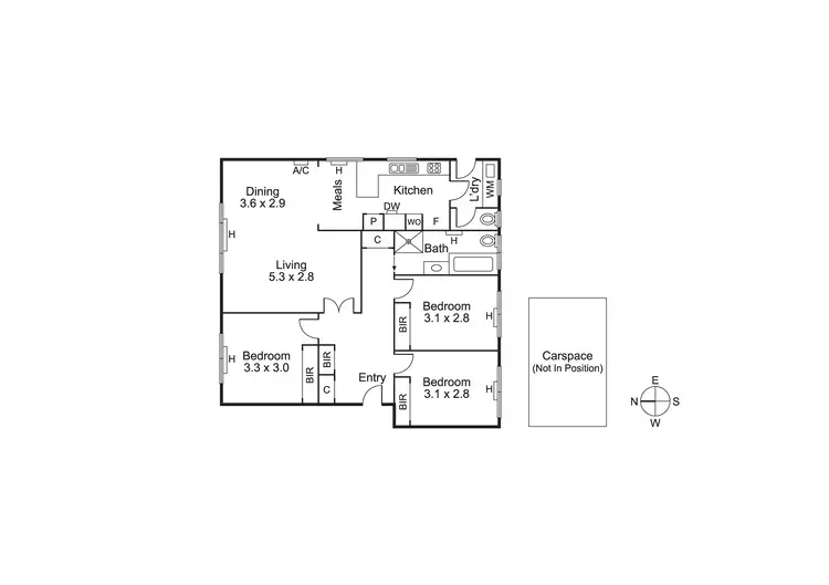 Floorplan of Homely unit listing, Unit 1/4 Lydia St, Bentleigh VIC 3204