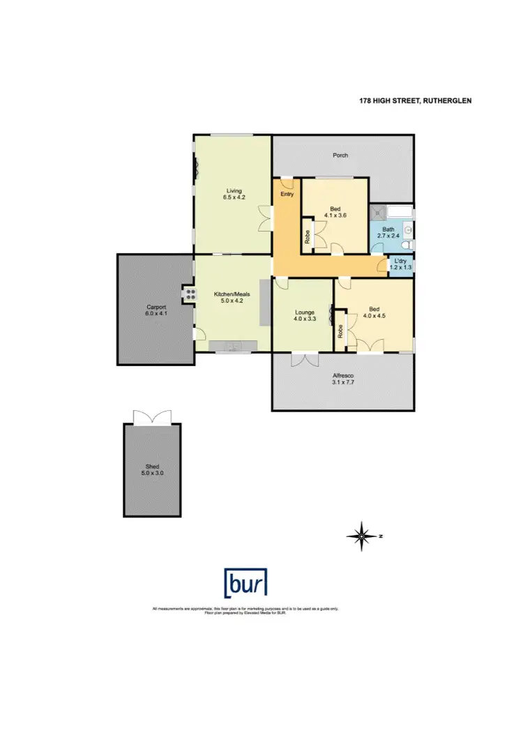 Floorplan of Homely house listing, 178 High St, Rutherglen VIC 3685