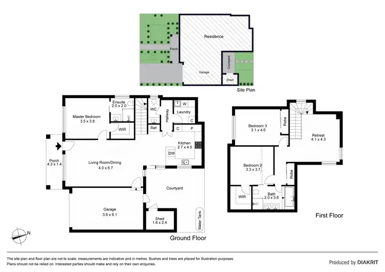 Floorplan of Homely townhouse listing, 1/24 Robson Avenue, Avondale Heights VIC 3034