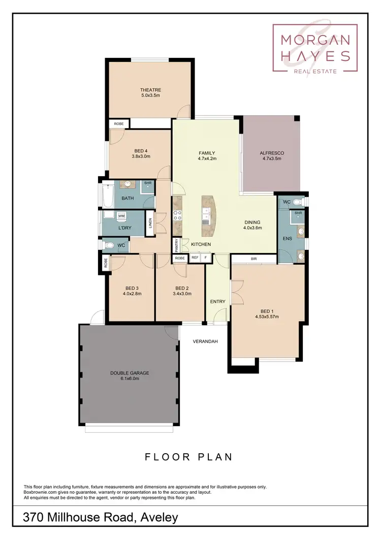 Floorplan of Homely house listing, 370 Millhouse Road, Aveley WA 6069