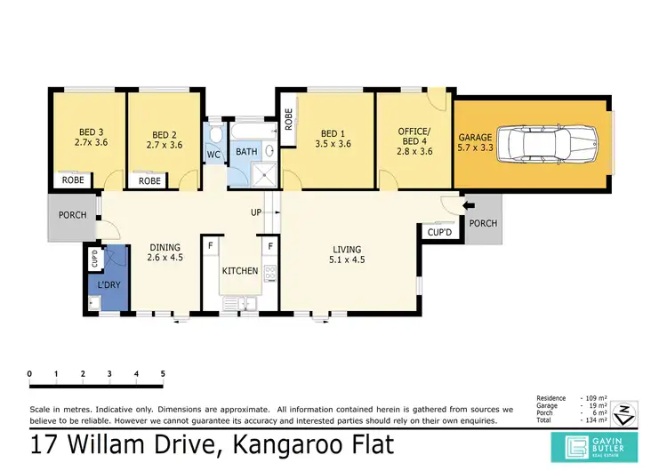 Floorplan of Homely house listing, 17 William Dr, Kangaroo Flat VIC 3555