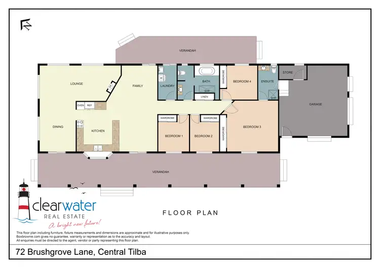 Floorplan of Homely house listing, 72 Brushgrove Lane, Central Tilba NSW 2546