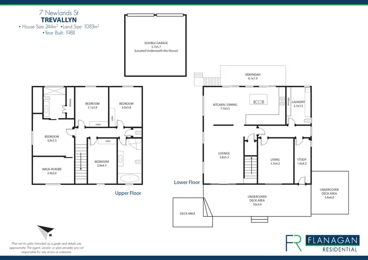 Floorplan of Homely house listing, 7 Newlands St, Trevallyn TAS 7250