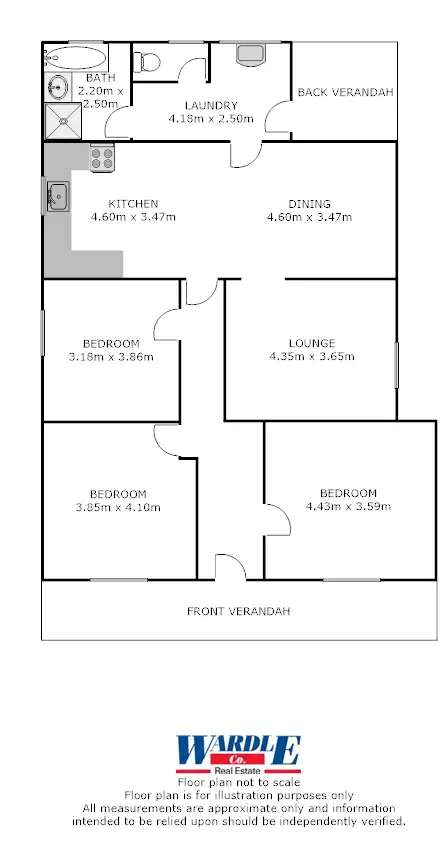Floorplan of Homely house listing, 38 Wolfe St, Jamestown SA 5491